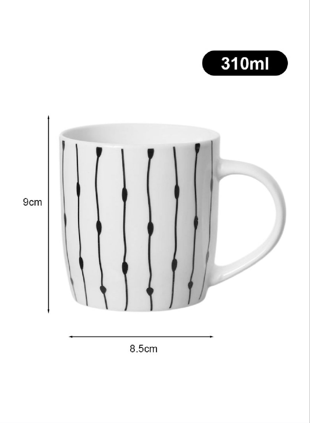 Monochrome mug set